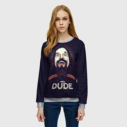 Свитшот женский Большой Лебовский The Dude, цвет: 3D-меланж — фото 2