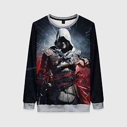 Свитшот женский Assassins Creed 4: Black Flag, цвет: 3D-меланж