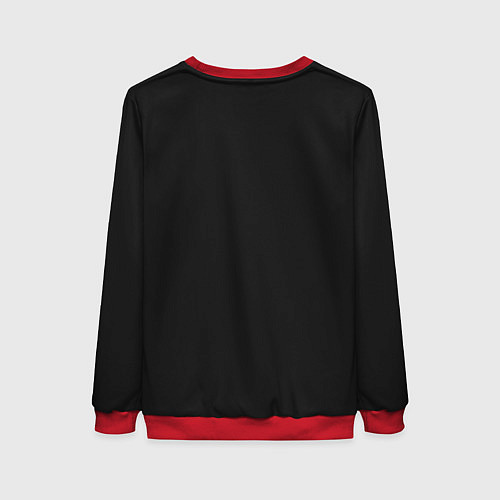 Женский свитшот Гомер х Бендер / 3D-Красный – фото 2