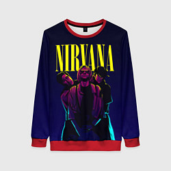 Свитшот женский Nirvana Neon, цвет: 3D-красный