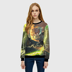 Свитшот женский ZENITSU ЗЕНИТСУ ЛОГО спина, цвет: 3D-черный — фото 2