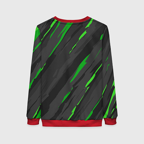 Женский свитшот KAWASAKI КАВАСАКИ SPORT / 3D-Красный – фото 2