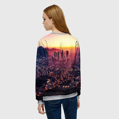 Женский свитшот GTA V TEAM FOREVER AND EVER / 3D-Меланж – фото 4