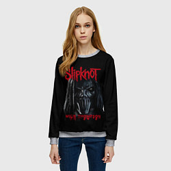Свитшот женский MICK THOMPSON SLIPKNOT СЛИПКНОТ Z, цвет: 3D-меланж — фото 2