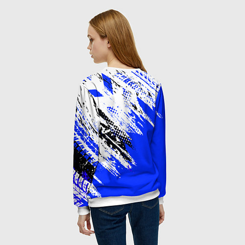 Женский свитшот BAJAJ БАДЖАДЖ МОТОСПОРТ / 3D-Белый – фото 4