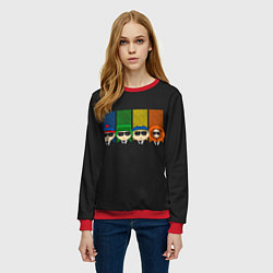 Свитшот женский South park FBI, цвет: 3D-красный — фото 2