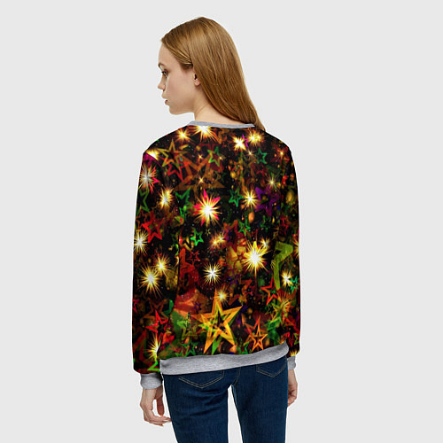 Женский свитшот Яркий день / 3D-Меланж – фото 4