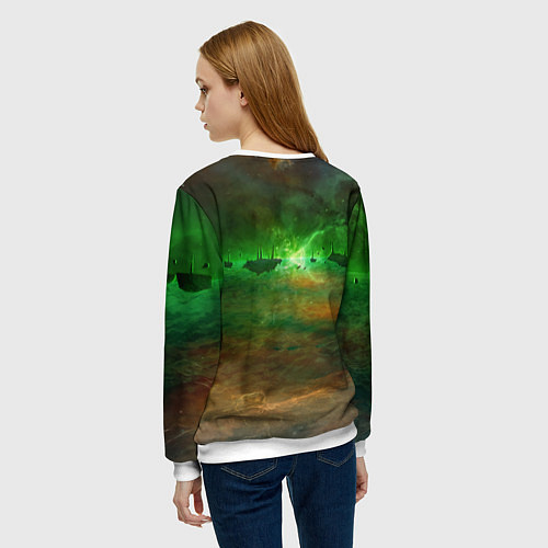 Женский свитшот BLACK MESA HALF-LIFE Z / 3D-Белый – фото 4