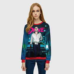 Свитшот женский Райан Гослинг Драйв, цвет: 3D-красный — фото 2