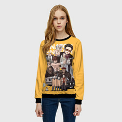 Свитшот женский Большой куш, цвет: 3D-черный — фото 2