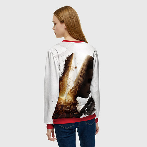 Женский свитшот Dying Light 2 Original / 3D-Красный – фото 4