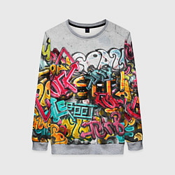 Женский свитшот Graffiti on the wall