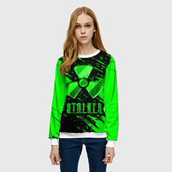 Свитшот женский S T A L K E R NEON СТАЛКЕР, цвет: 3D-белый — фото 2