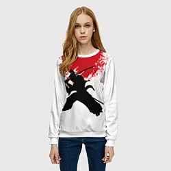 Свитшот женский УДАР НИНДЗЯ, цвет: 3D-белый — фото 2