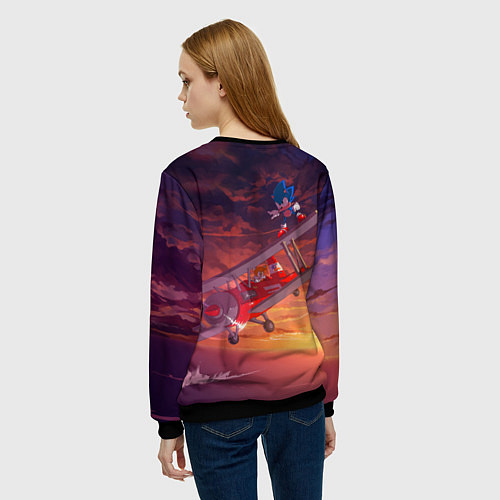Женский свитшот AMY ROSE SONIC СОНИК Z / 3D-Черный – фото 4