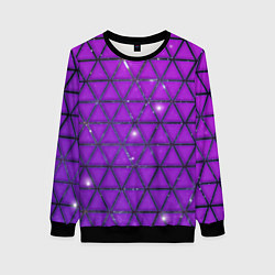 Женский свитшот Фиолетовые треугольники