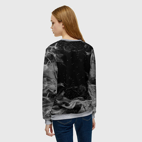 Женский свитшот MITSUBISHI ОГОНЬ / 3D-Меланж – фото 4