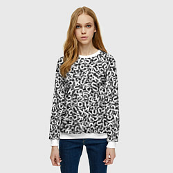 Свитшот женский Буквы UKFC, цвет: 3D-белый — фото 2