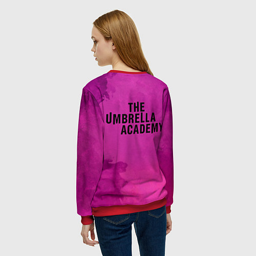 Женский свитшот Эй Джей Академия Амбрелла cпина Z / 3D-Красный – фото 4