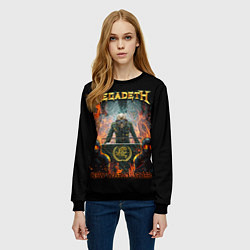 Свитшот женский Megadeth, цвет: 3D-черный — фото 2