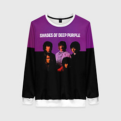 Свитшот женский Shades of Deep Purple, цвет: 3D-белый