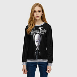 Свитшот женский Семейка Аддамс Addams Family, цвет: 3D-меланж — фото 2
