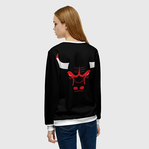 Женский свитшот B C Chicago Bulls / 3D-Белый – фото 4