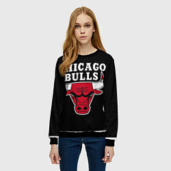 Свитшот женский B C Chicago Bulls, цвет: 3D-черный — фото 2