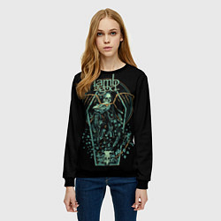 Свитшот женский Lamb of God, Sacrament, цвет: 3D-черный — фото 2