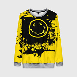 Женский свитшот Нирвана Гранж Nirvana Smile