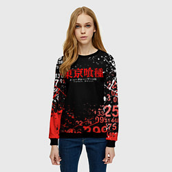 Свитшот женский TOKYO GHOUL МИНУС 7 ТОКИЙСКИЙ ГУЛЬ 1000-7, цвет: 3D-черный — фото 2