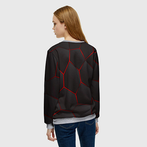 Женский свитшот Squid game BLACK / 3D-Меланж – фото 4