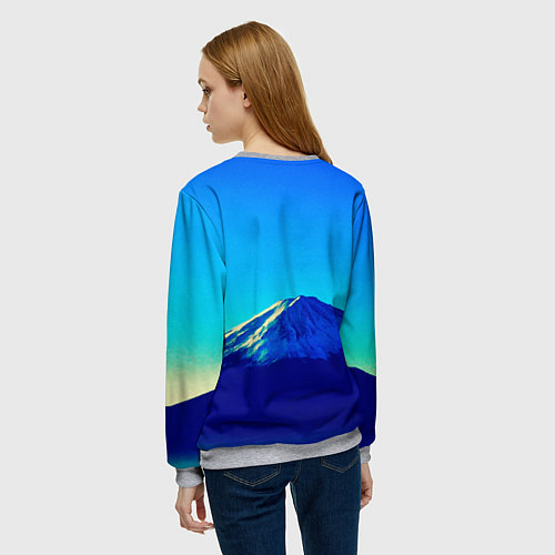 Женский свитшот Магадан герб / 3D-Меланж – фото 4