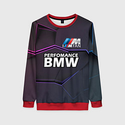 Свитшот женский BMW Perfomance, цвет: 3D-красный
