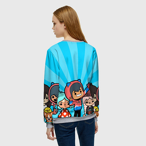 Женский свитшот Toca Life: Friends / 3D-Меланж – фото 4