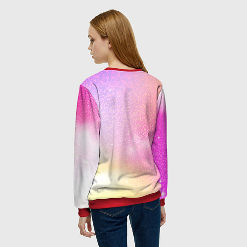 Женский свитшот Skid and Pump Friday Night Funkin / 3D-Красный – фото 4