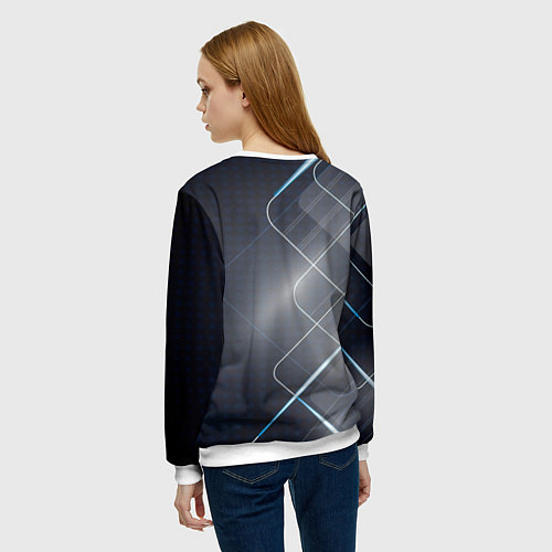 Женский свитшот BMW Logo / 3D-Белый – фото 4