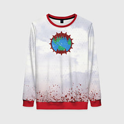 Свитшот женский Пожиратели миров до Ереси цвет легиона, цвет: 3D-красный