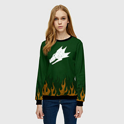 Свитшот женский Саламандры цвет легиона, цвет: 3D-черный — фото 2
