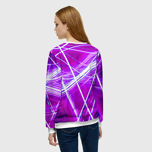 Женский свитшот Гоку Блек Anime Dragon Ball Super Saiyan / 3D-Белый – фото 4