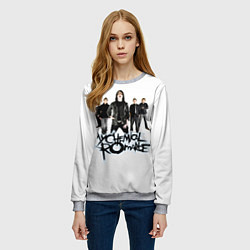 Свитшот женский Участники группы My Chemical Romance, цвет: 3D-меланж — фото 2
