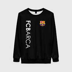 Свитшот женский FC BARCA BLACK STYLE, цвет: 3D-черный