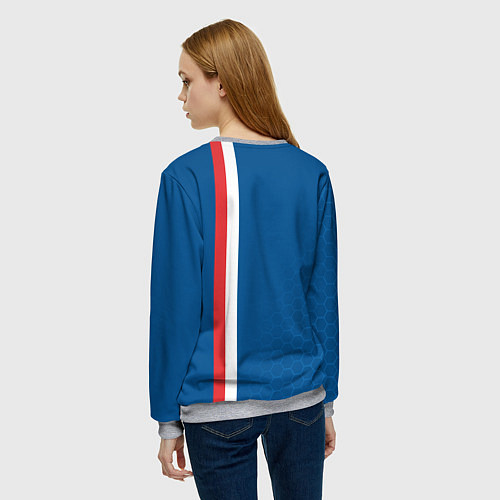 Женский свитшот PSG SPORT STRIPES UNIFORM / 3D-Меланж – фото 4