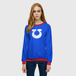 Свитшот женский Ультрамарины цвет 13 легиона, цвет: 3D-красный — фото 2