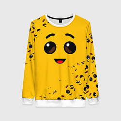 Свитшот женский FORTNITE BANANA FACE ФОРТНАЙТ БАНАН, цвет: 3D-белый