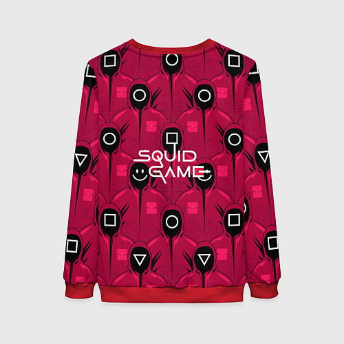 Женский свитшот ИГРА В КАЛЬМАРА ПАЛАЧИ / 3D-Красный – фото 2