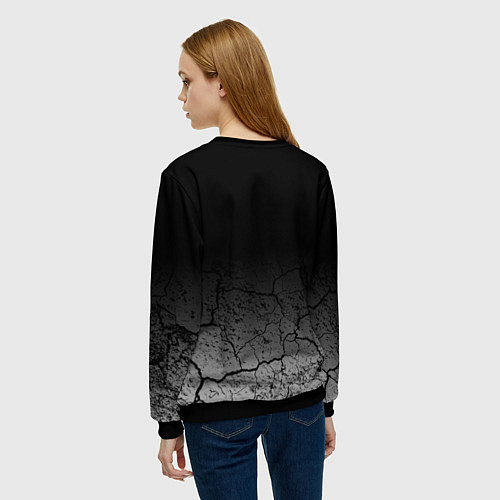 Женский свитшот DYING LIGHT РАЗЛОМЫ ТРЕЩИНЫ / 3D-Черный – фото 4