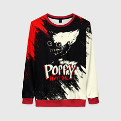 Свитшот женский Poppy Playtime: Red & Black, цвет: 3D-красный