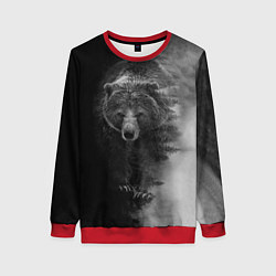Свитшот женский EVIL BEAR, цвет: 3D-красный
