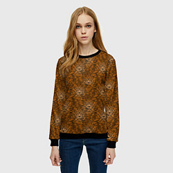 Свитшот женский Тигры Tigers, цвет: 3D-черный — фото 2